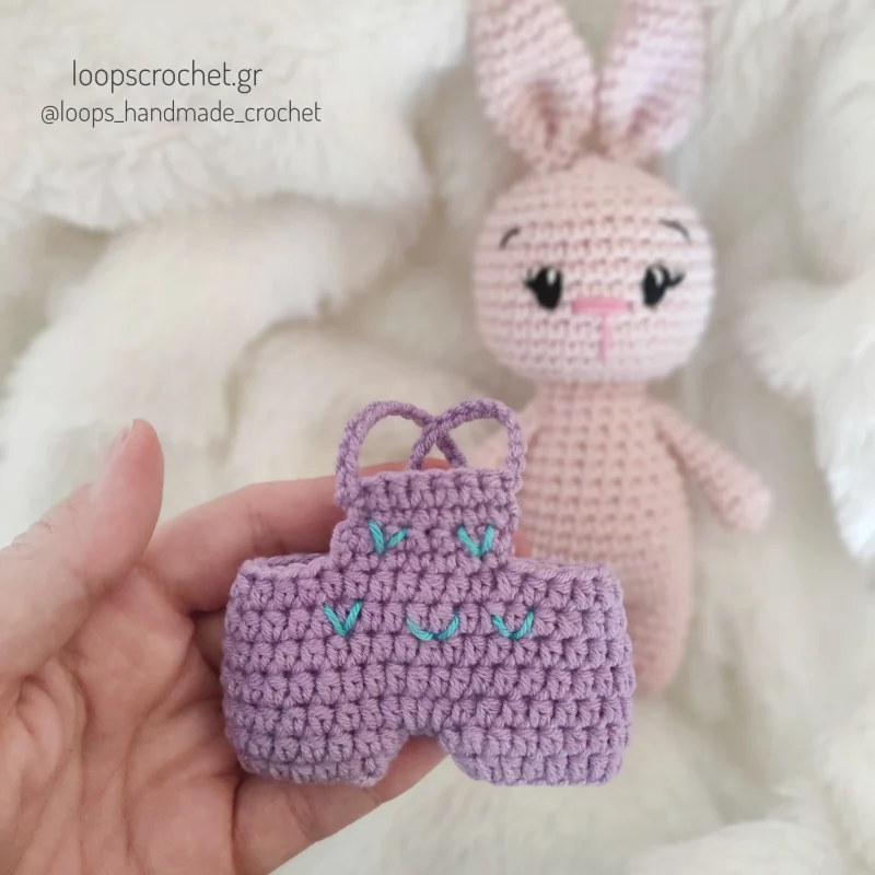 κουνελάκι πλεκτό κουκλάκι amigurumi ροζ λιλά δώρο για κοριτσάκι κουνελάκι πλεκτό κουκλάκι amigurumi ροζ λιλά δώρο για κοριτσάκι