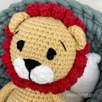 πλεκτό κουκλάκι amigurumi λιοντάρι δώρο για αγόρι