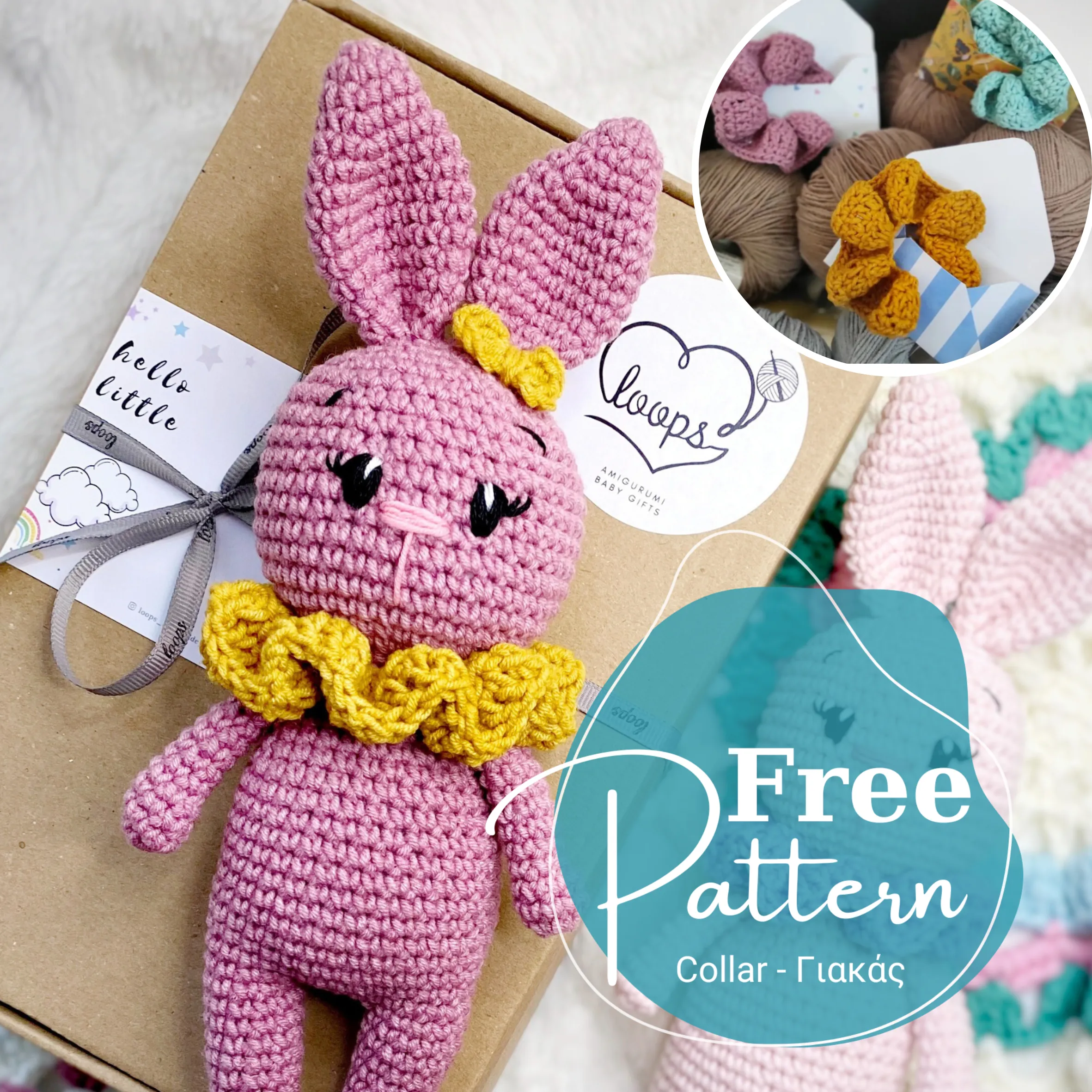 Free pattern collar crochet amigurumi accessories handmade