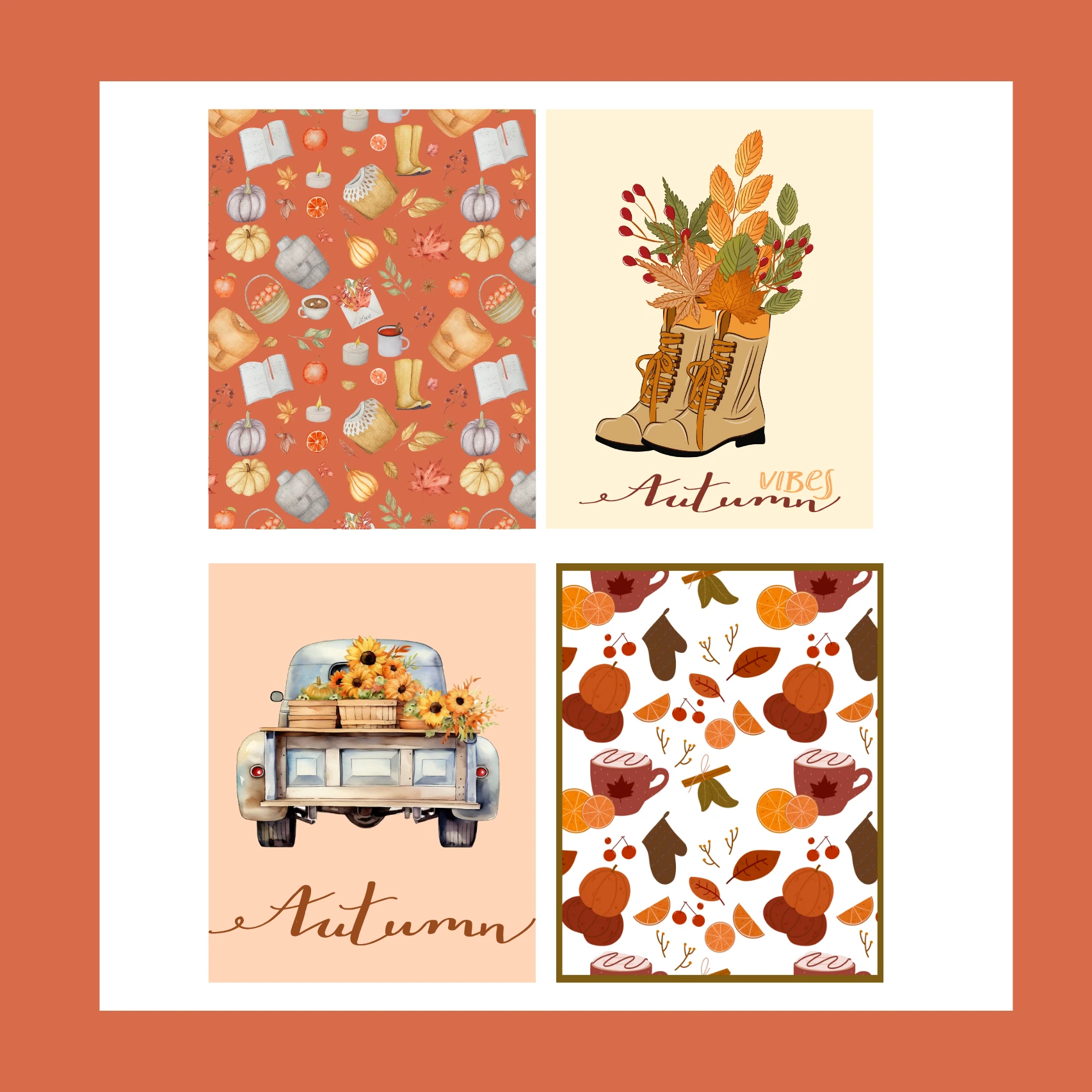 κάρτες με θέμα το φθινόπωρο δωρεάν εκτυπώσιμο