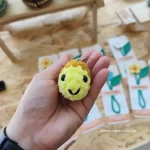 πλεκτό ψάρι amigurumi χρώμα κίτρινο μουσταρδί χειροποίητο handmade loopscrochet