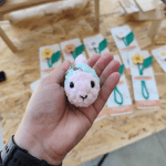 πλεκτό ψάρι amigurumi χρώμα ροζ μέντα χειροποίητο handmade loopscrochet 1