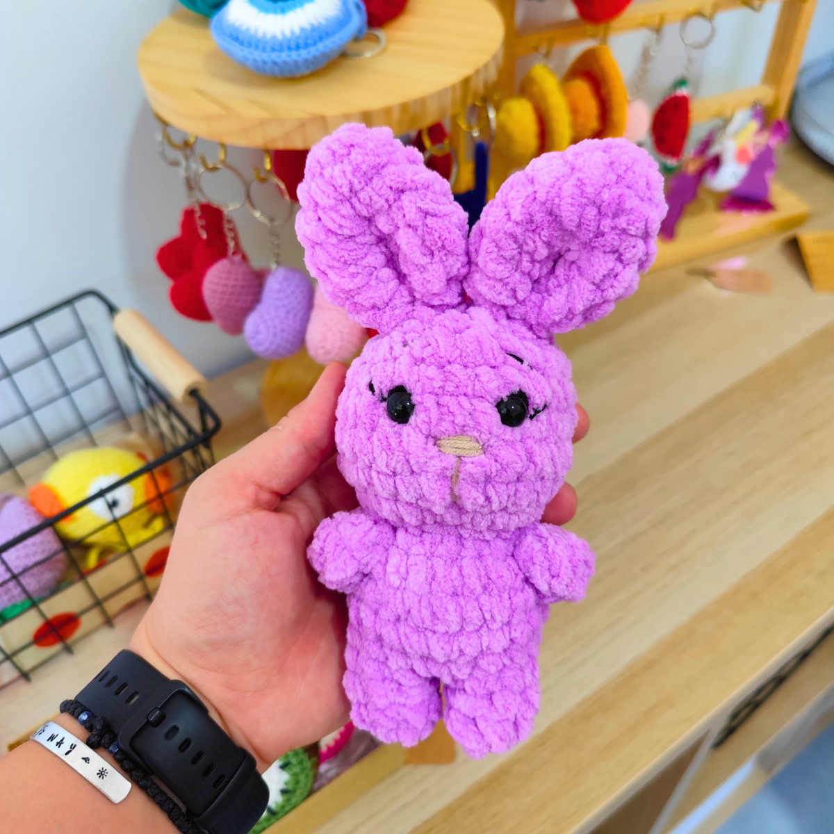 πλεκτό κουκλάκι amigurumi κουνελάκι λιλά χρώμα χειροποίητο loops crochet handmade 2 πλεκτό κουκλάκι amigurumi κουνελάκι λιλά χρώμα χειροποίητο loops crochet handmade 2