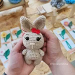 πλεκτό κουκλάκι amigurumi κουνελάκι χειροποίητο handmade loopscrochet