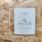 κάρτες βρεφικής ανάπτυξης milestone cards δώρα για βρέφη νέο μωράκι loops crochet 7